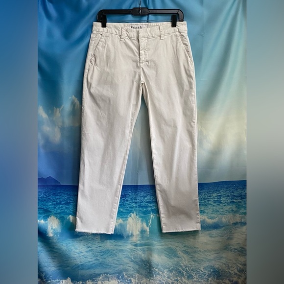 Frank & Eileen WICKLOW The Italian Chino Italian Performance Twill Size: 4 Chalk - Picture 4 of 16